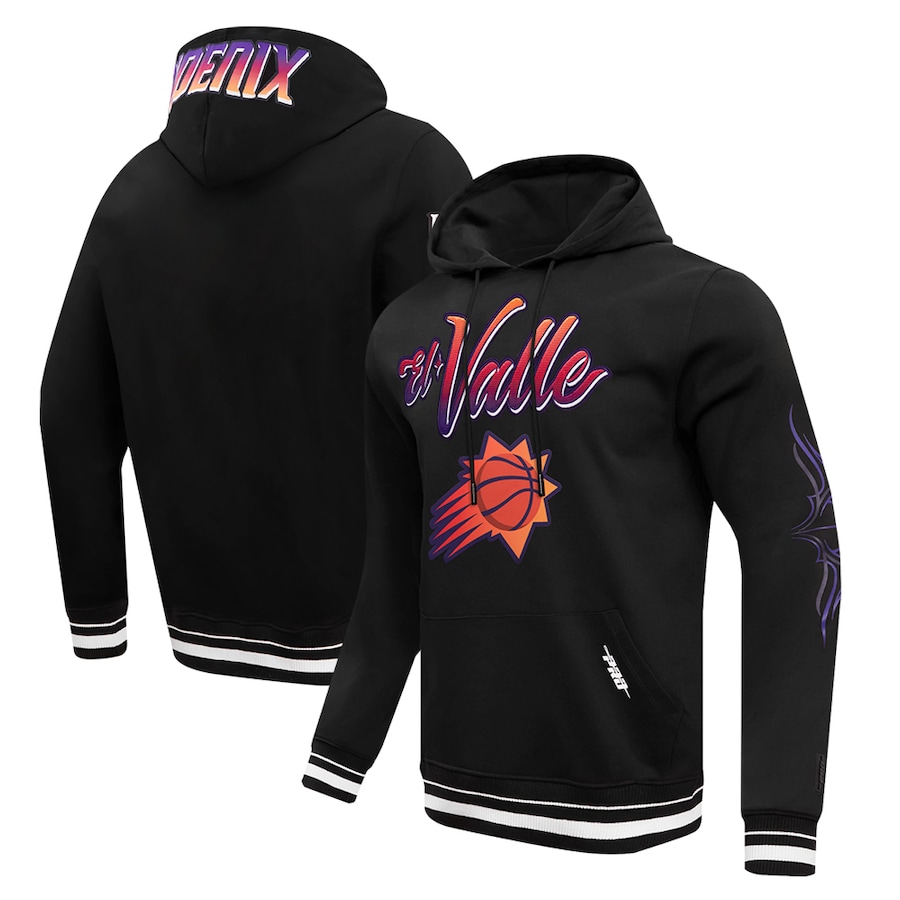 Men's Phoenix Suns Black 2023/24 City Edition Pro Standard Pullover Hoodie Men's Phoenix Suns Black 2023/24 City Edition Pro Standard Pullover Hoodie