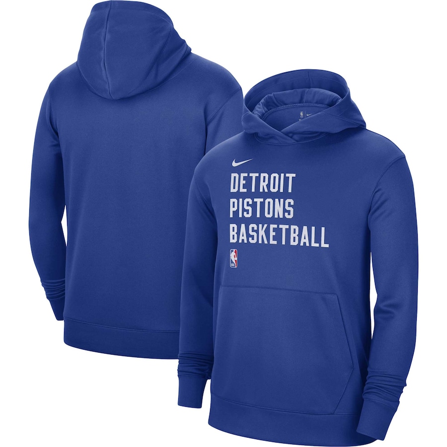 Women's Detroit Pistons Blue 2023/24 Performance Spotlight On-Court Practice Nike Pullover Hoodie Women's Detroit Pistons Blue 2023/24 Performance Spotlight On-Court Practice Nike Pullover Hoodie