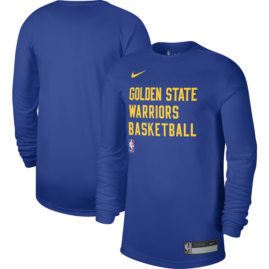 Women's Golden State Warriors Royal 2023/24 Legend On-Court Practice Long Sleeve Nike T-Shirt Women's Golden State Warriors Royal 2023/24 Legend On-Court Practice Long Sleeve Nike T-Shirt