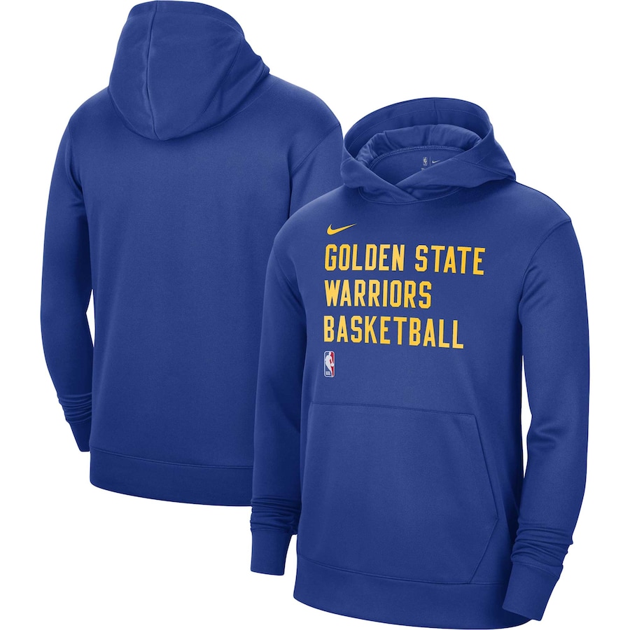 Women's Golden State Warriors Royal 2023/24 Performance Spotlight On-Court Practice Nike Pullover Hoodie Women's Golden State Warriors Royal 2023/24 Performance Spotlight On-Court Practice Nike Pullover Hoodie
