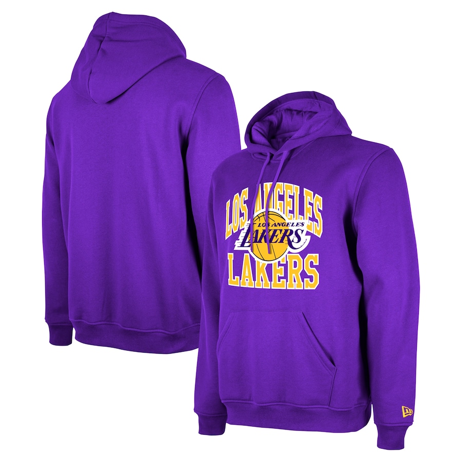 Men's Los Angeles Lakers Purple 2023/24 Season Tip-Off Edition New Era Pullover Hoodie