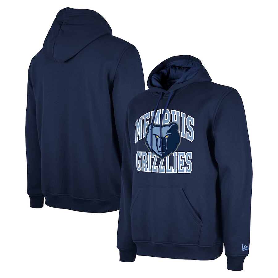Women's Memphis Grizzlies Navy 2023/24 Season Tip-Off Edition New Era Pullover Hoodie