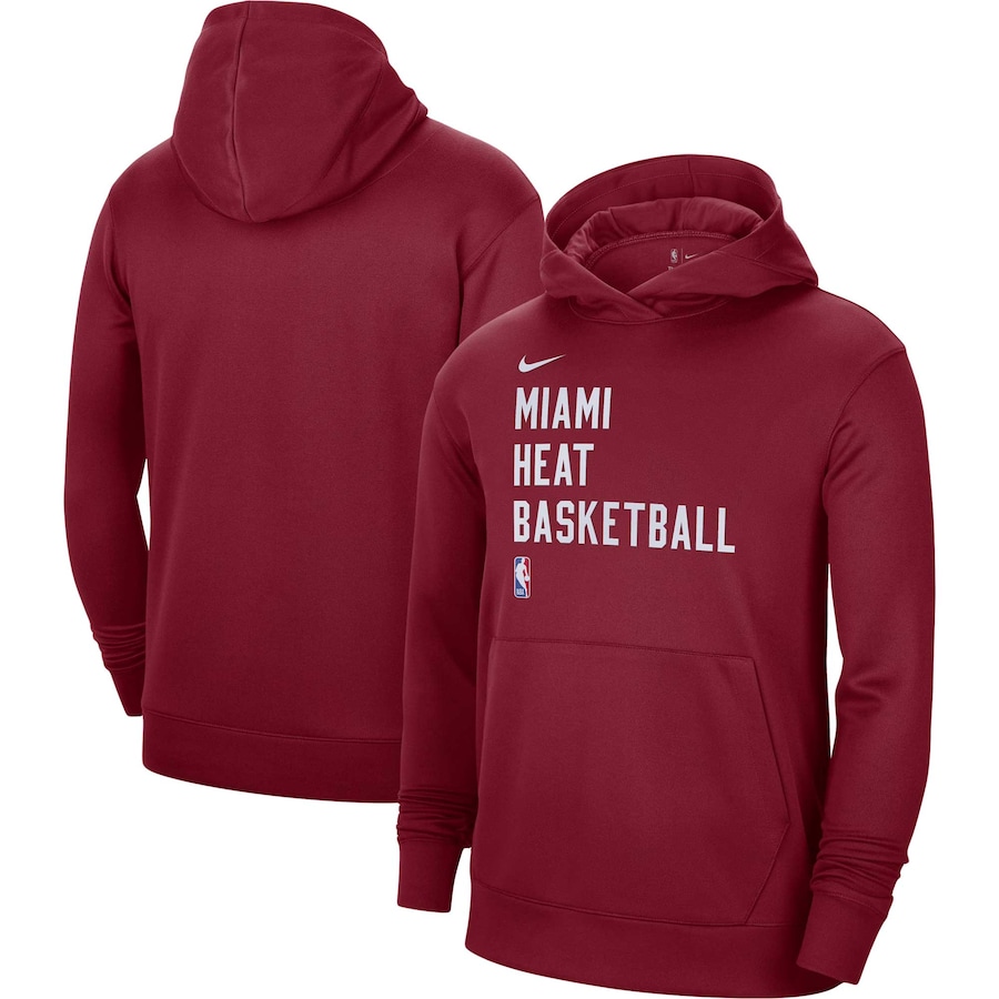 Women's Miami Heat Red 2023/24 Performance Spotlight On-Court Practice Nike Pullover Hoodie