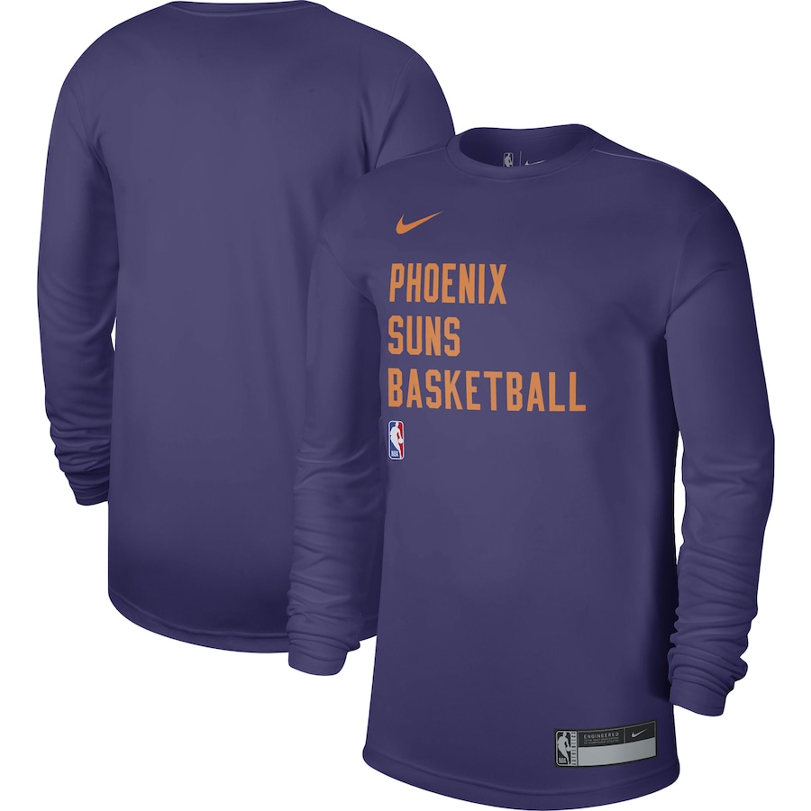Men's Phoenix Suns Purple 2023/24 Legend On-Court Practice Long Sleeve Nike T-Shirt