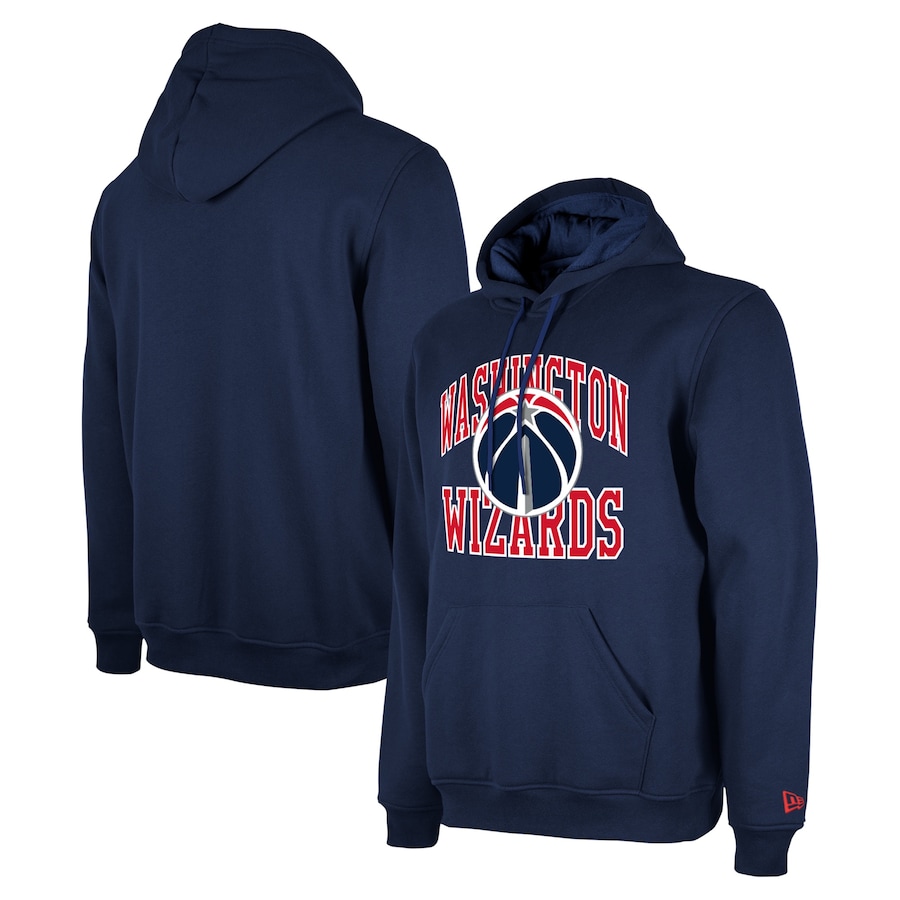 Men's Washington Wizards Navy 2023/24 Season Tip-Off Edition New Era Pullover Hoodie