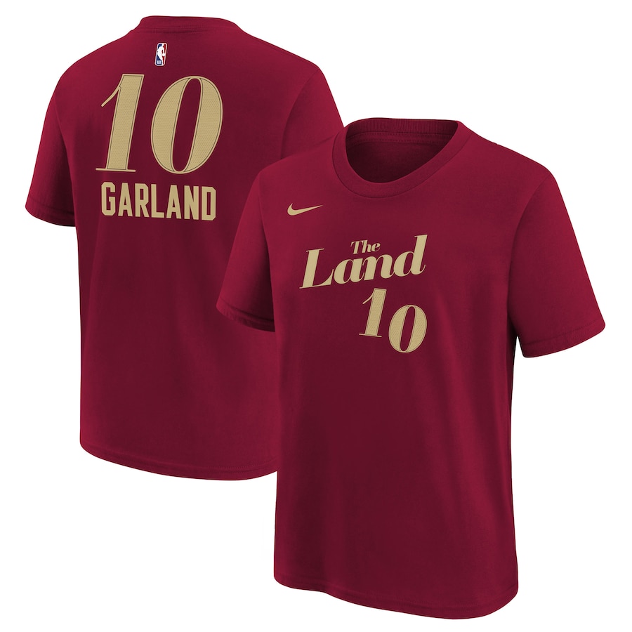 Child's Cleveland Cavaliers Darius Garland Wine 2023/24 City Edition Nike T-Shirt Child's Cleveland Cavaliers Darius Garland Wine 2023/24 City Edition Nike T-Shirt