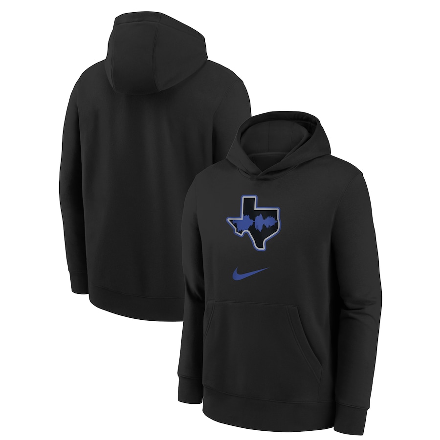 Child's Dallas Mavericks Black 2023/24 City Edition Essential Nike Pullover Hoodie
