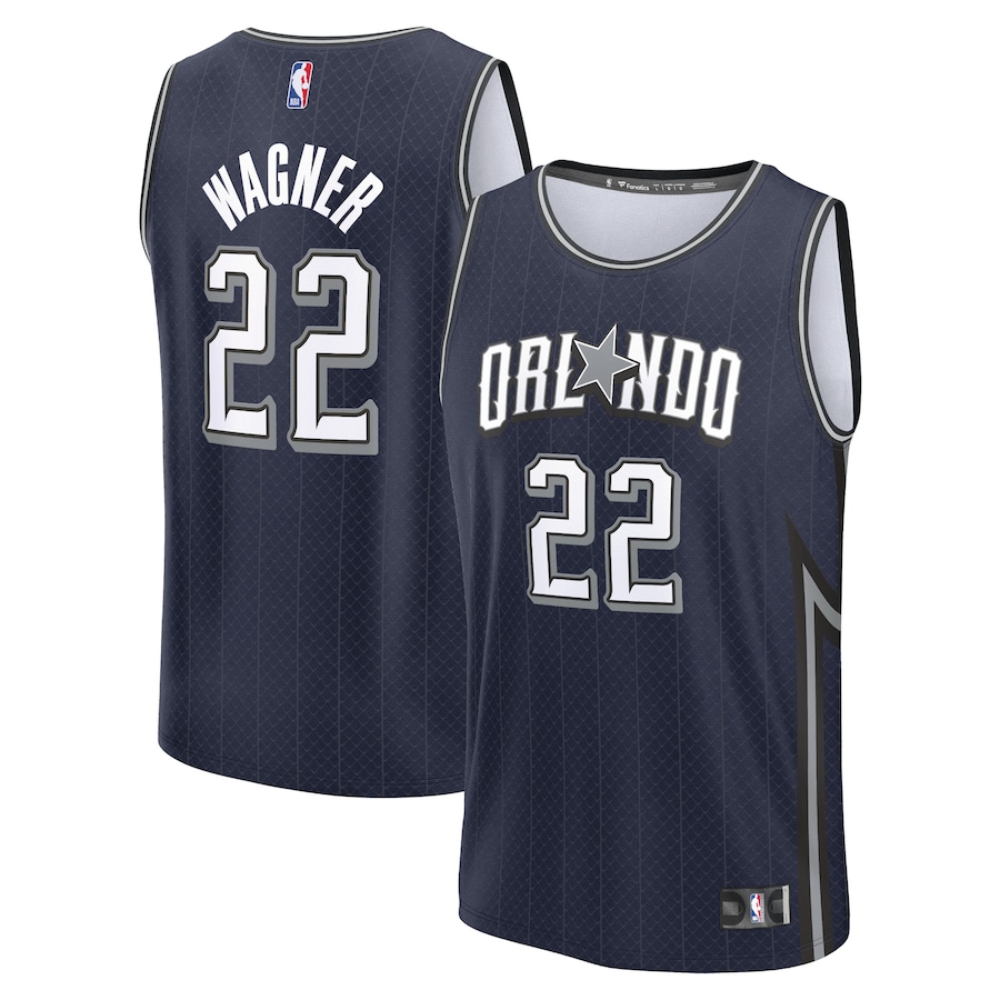 Child's Orlando Magic Franz Wagner Navy Fast Break 2023/24 City Edition Jersey