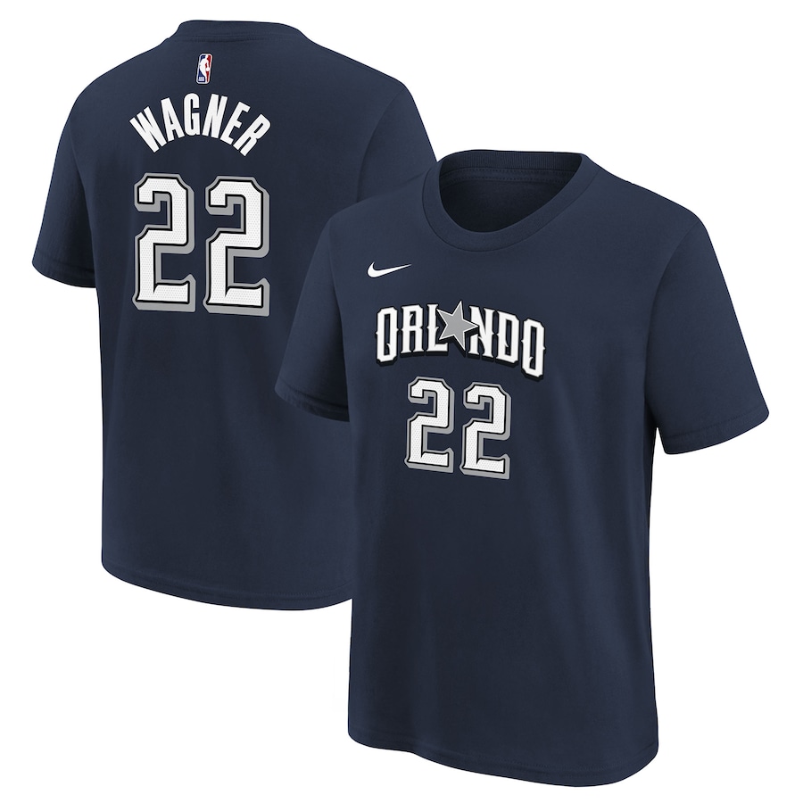 Child's Orlando Magic Franz Wagner Navy 2023/24 City Edition Nike T-Shirt
