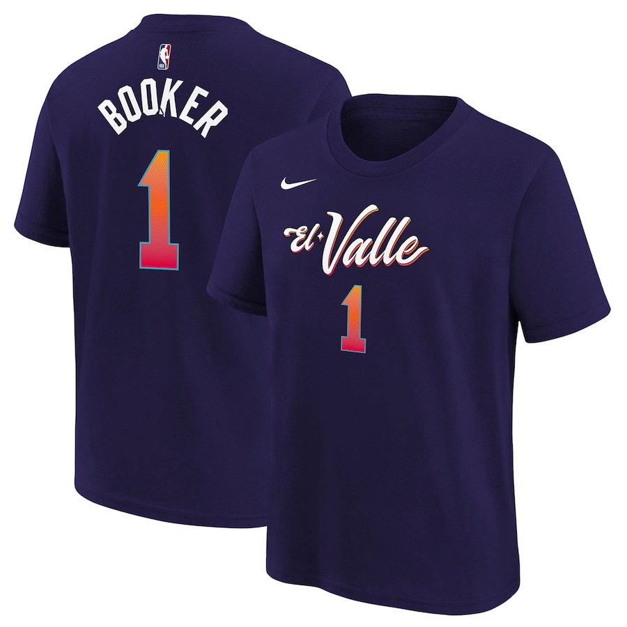 Child's Phoenix Suns Devin Booker Purple 2023/24 City Edition Nike T-Shirt