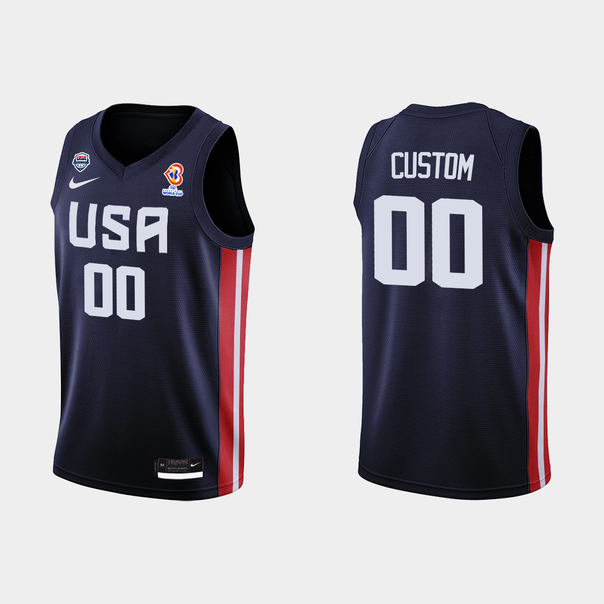 FIBA Custom Name & Number 2023 FIBA Basketball World Cup Navy Jersey FIBA Custom Name & Number 2023 FIBA Basketball World Cup Navy Jersey