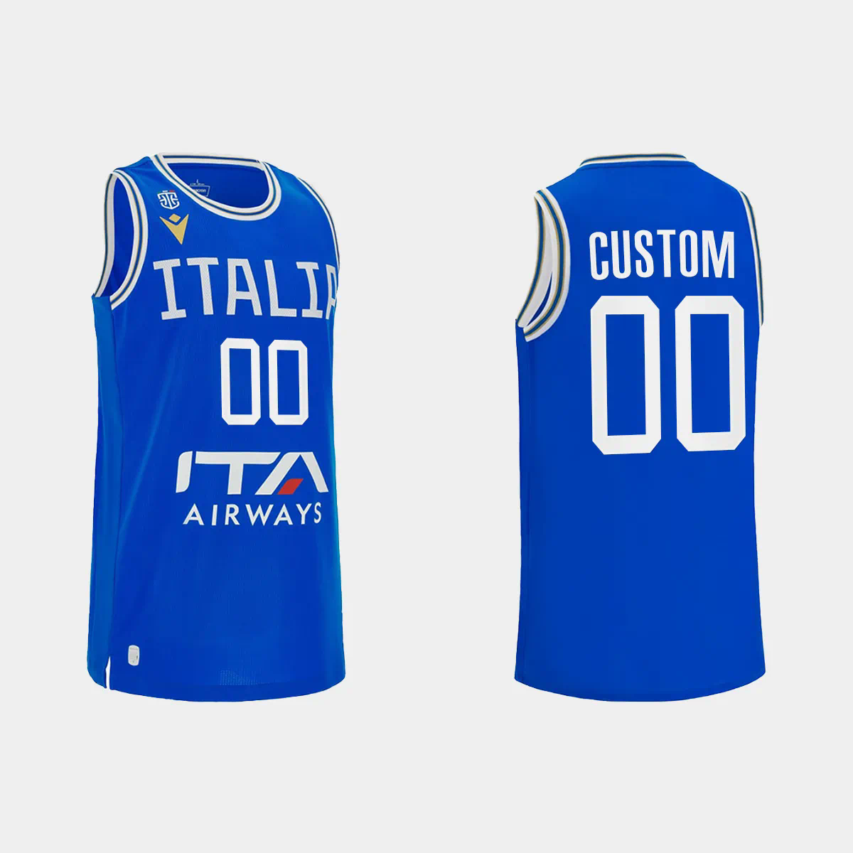 2023 FIBA World Cup Italy Basketball Custom Name & Number Blue Home Jersey
