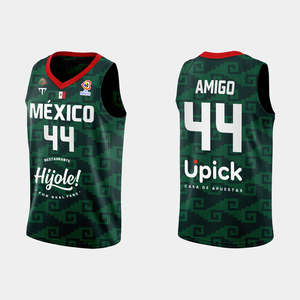 Daniel Amigo Mexico Basketball 2023 FIBA World Cup Green Home Jersey
