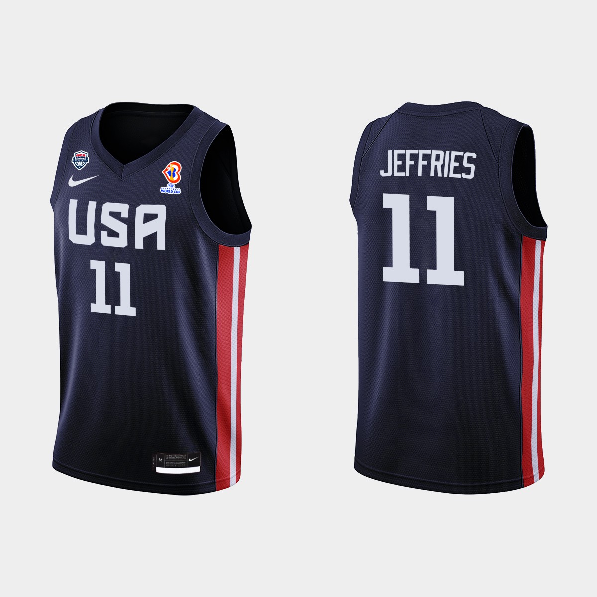 FIBA DaQuan Jeffries 2023 FIBA Basketball World Cup Navy Jersey