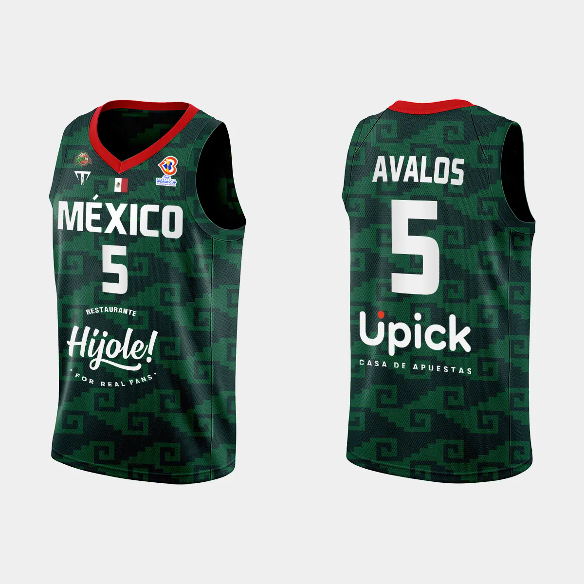 Irwin Avalos Mexico Basketball 2023 FIBA World Cup Green Home Jersey