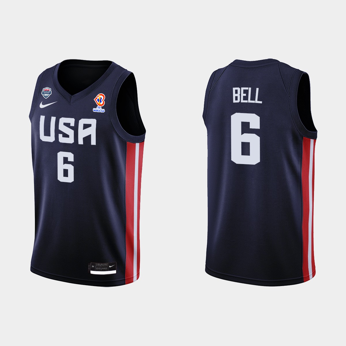 FIBA Jordan Bell 2023 FIBA Basketball World Cup Navy Jersey