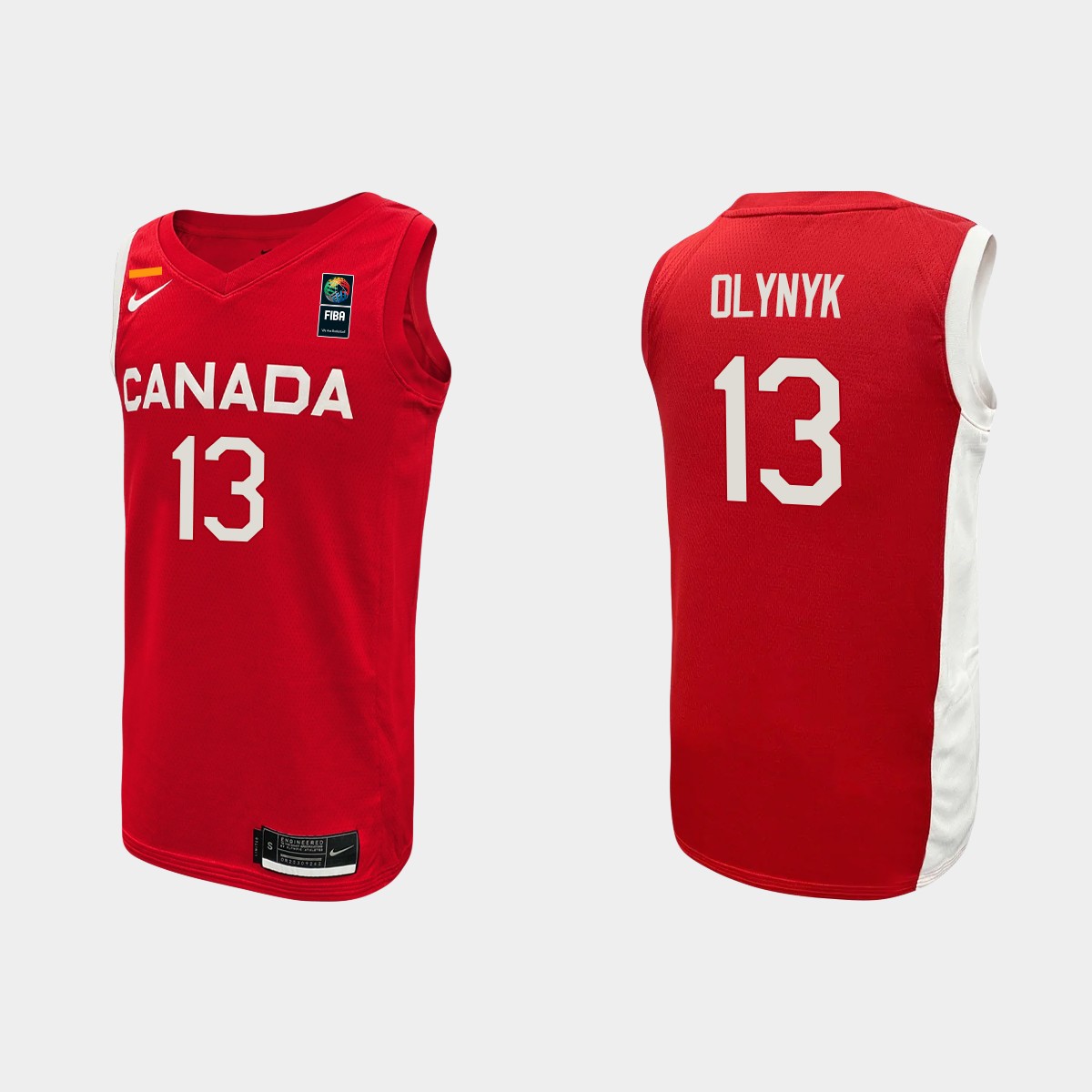 2023 FIBA Basketball World Cup Canada Kelly Olynyk Red Jersey