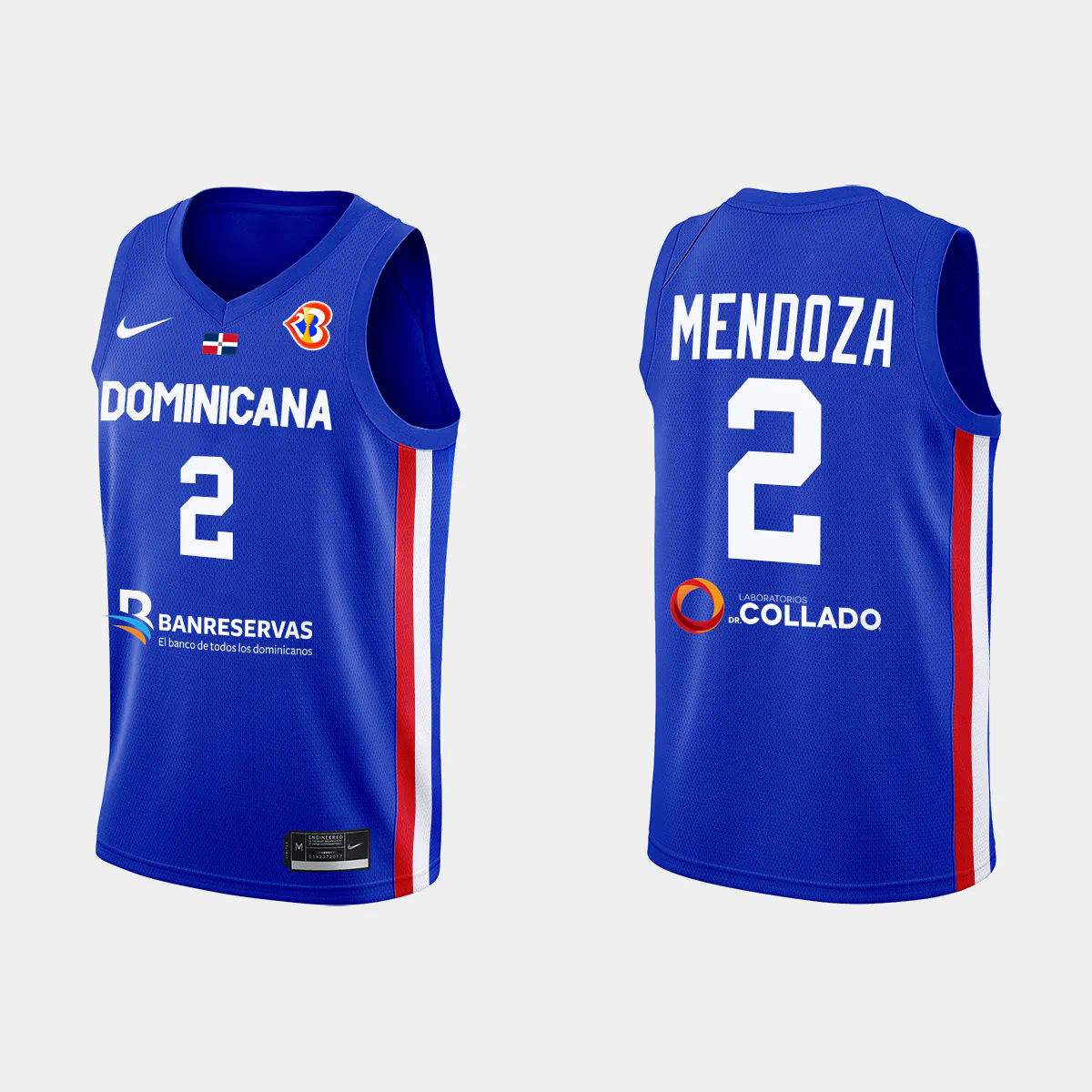 Dominican Republic Basketball Rigobertodoza #2 2023 FIBA World Cup Blue Away Jersey Dominican Republic Basketball Rigobertodoza #2 2023 FIBA World Cup Blue Away Jersey