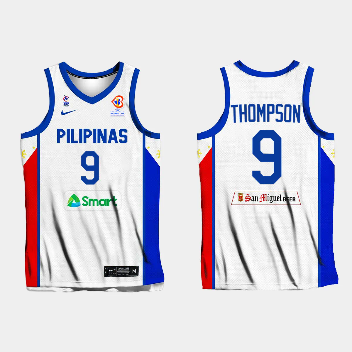 Scottie Thompson Philippines Basketball 2023 FIBA World Cup White Home Jersey Scottie Thompson Philippines Basketball 2023 FIBA World Cup White Home Jersey