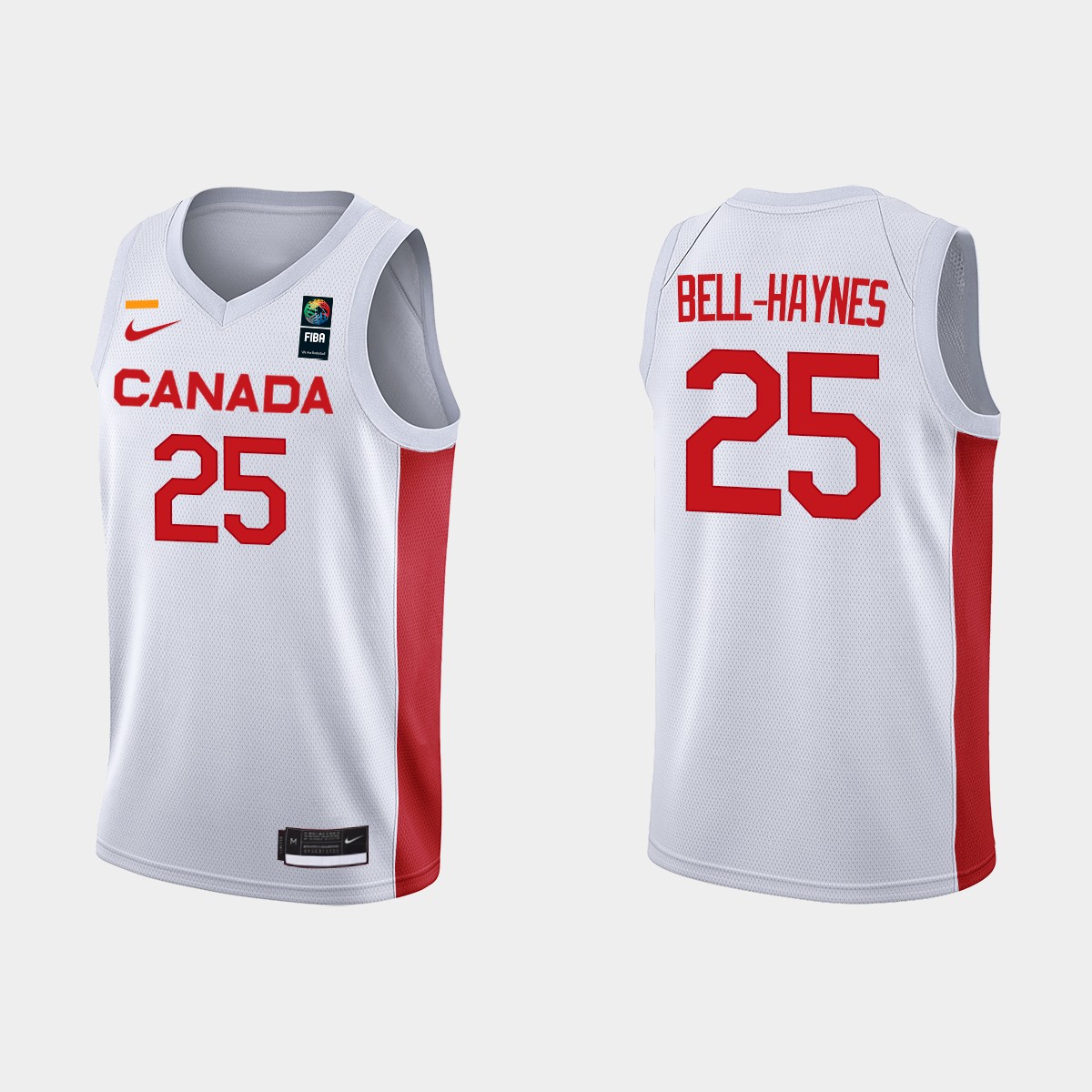 2023 FIBA Basketball World Cup Canada Trae Bell-haynes White Jersey