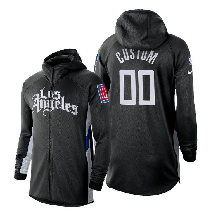 2019-20 Los Angeles Clippers Earned Edition Custom Black Showtime Hoodie