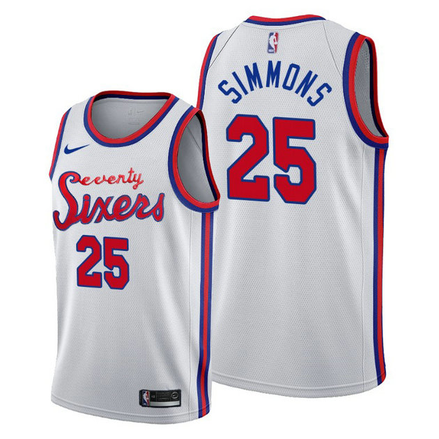 Ben Simmons Philadelphia 76ers 2019-20 Classic White Jersey