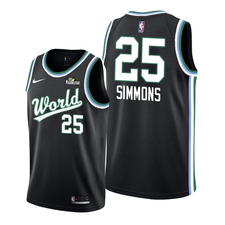 Ben Simmons Philadelphia 76ers #25 Black 2019 Rising Star Team USA Jersey