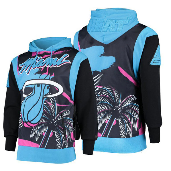 Miami Heat Retro Pyramid Blue Hoodie Miami Heat Retro Pyramid Blue Hoodie