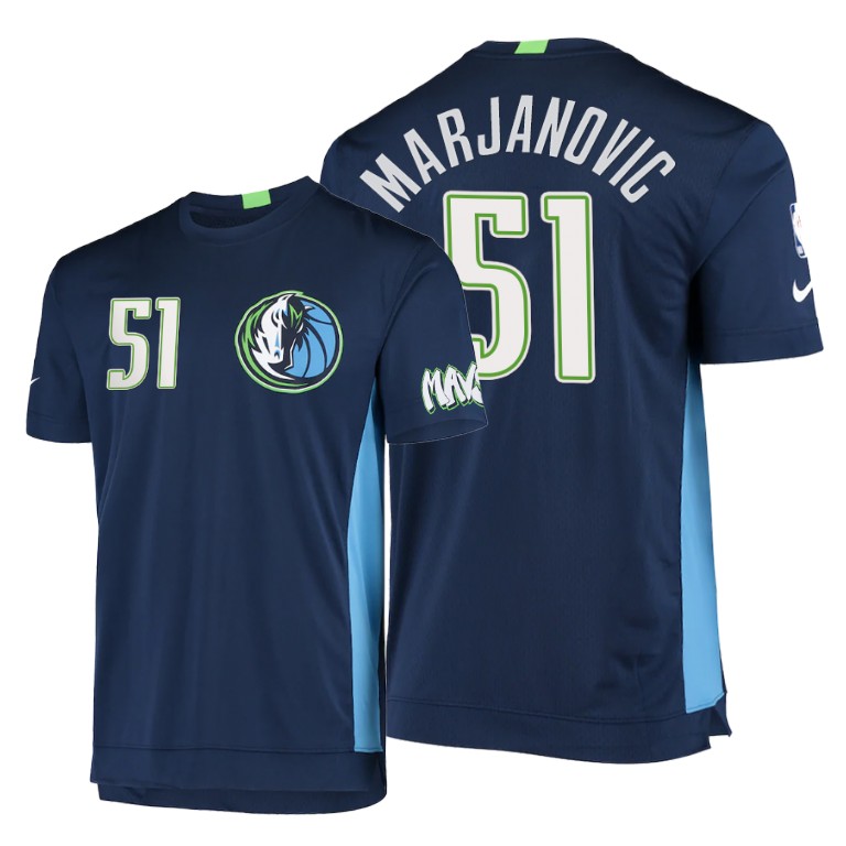 Mavericks Boban Marjanovic #51 Blue 2020 City Edition 2.0 T-Shirt