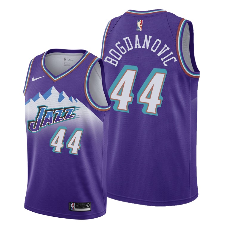 Bojan Bogdanovic Utah Jazz 2019-20 Hardwood Classics Purple Jersey Bojan Bogdanovic Utah Jazz 2019-20 Hardwood Classics Purple Jersey