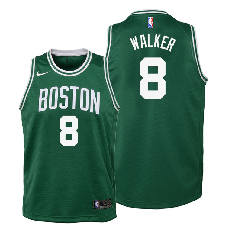 YOUTH Boston Celtics 2019-20 Kemba Walker #8 Icon Green Jersey