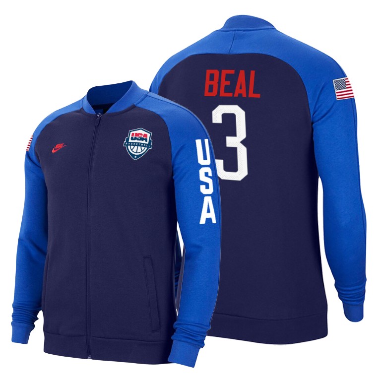 2020 Tokyo Olympics USA National Team Bradley Beal Washington Wizards Navy Jacket 2020 Tokyo Olympics USA National Team Bradley Beal Washington Wizards Navy Jacket