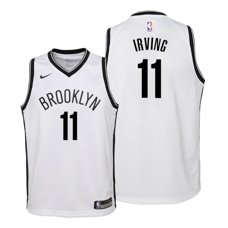 YOUTH Kyrie Irving #11 Nets 2019-20 Association White Jersey