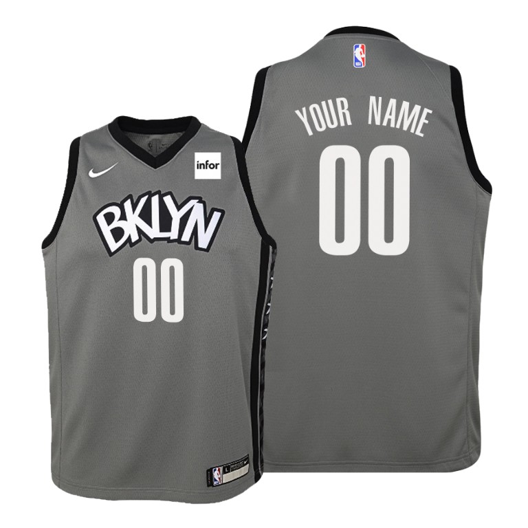 YOUTH Joe Harris #12 Nets 2019-20 Statement Gray Jersey