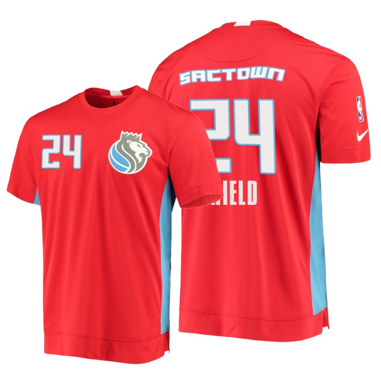 Kings Buddy Hield #24 Red 2020 City Edition 2.0 T-Shirt Kings Buddy Hield #24 Red 2020 City Edition 2.0 T-Shirt