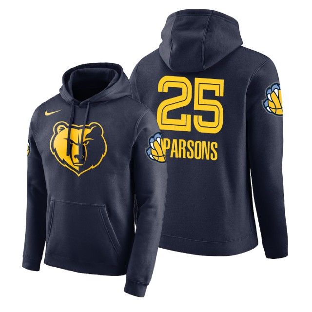 Memphis Grizzlies Chandler Parsons #25 Navy 2018 City Edition Hoodie Memphis Grizzlies Chandler Parsons #25 Navy 2018 City Edition Hoodie
