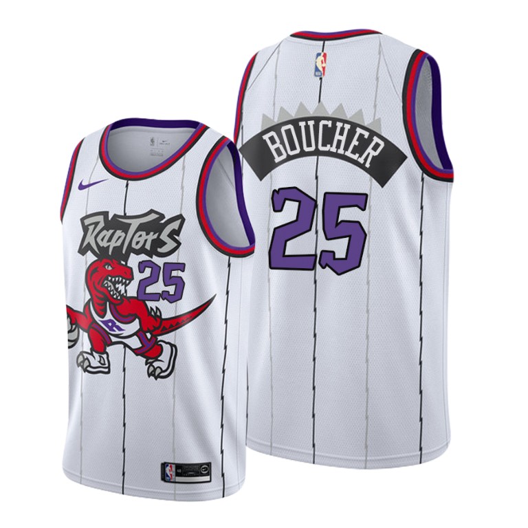 Chris Boucher Toronto Raptors 2019-20 Classic Edition White Jersey Chris Boucher Toronto Raptors 2019-20 Classic Edition White Jersey