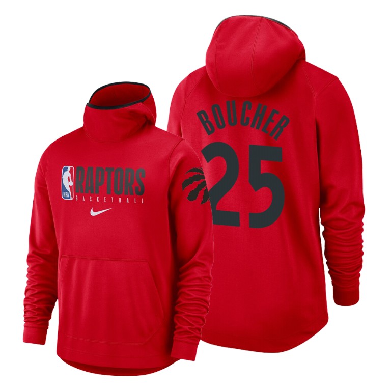 Toronto Raptors Chris Boucher #25 Spotlight Red Hoodie Toronto Raptors Chris Boucher #25 Spotlight Red Hoodie