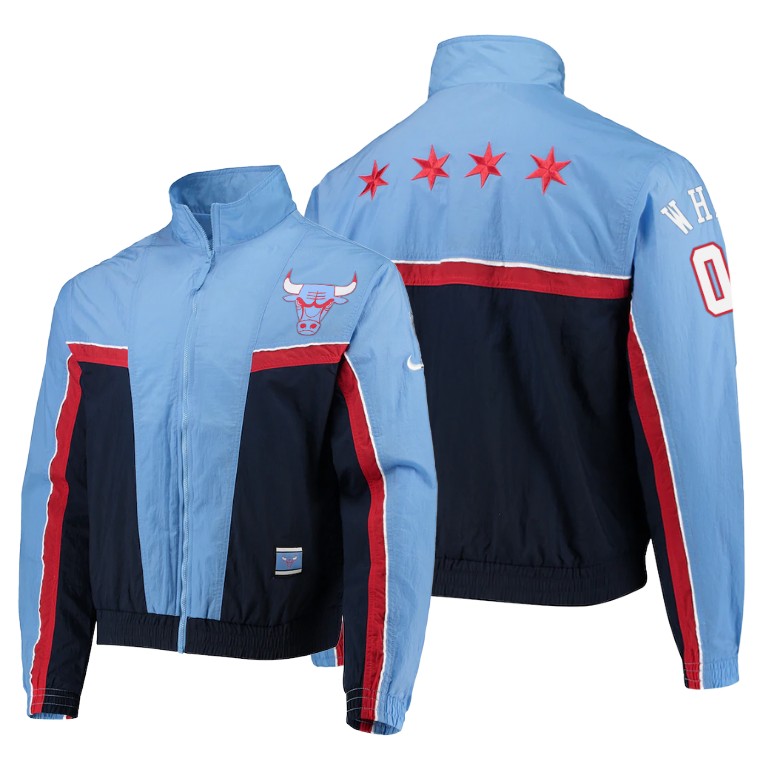 Bulls Coby White 2020 City Edition 2.0 Blue Jacket Bulls Coby White 2020 City Edition 2.0 Blue Jacket