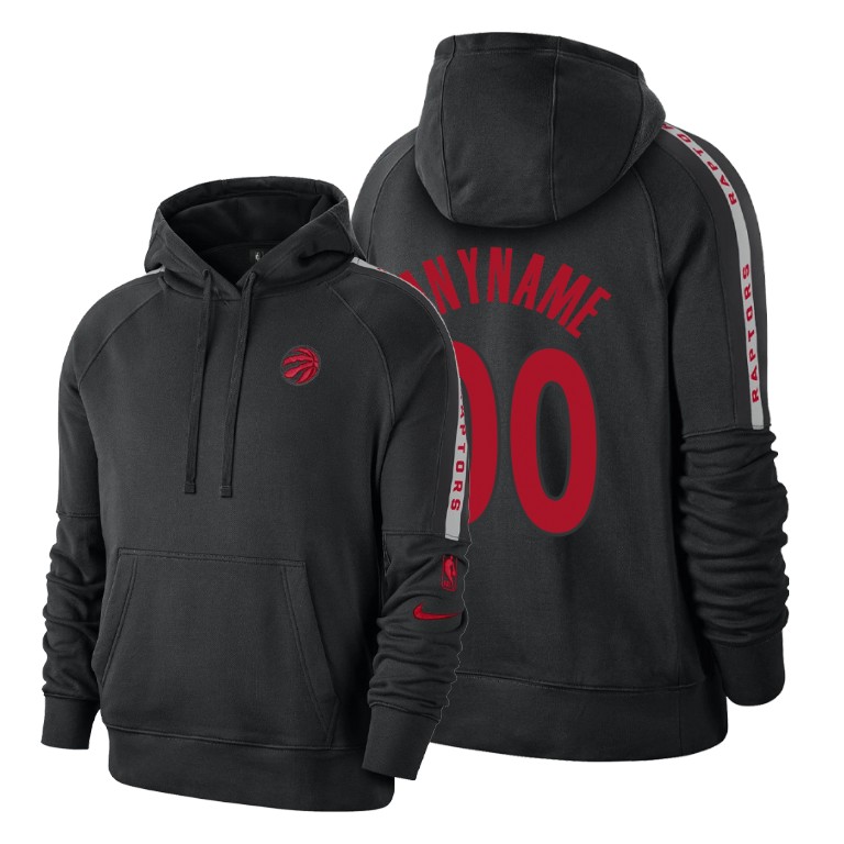 Custom #00 Toronto Raptors 2019-20 Courtside Black Primary Logo Hoodie Custom #00 Toronto Raptors 2019-20 Courtside Black Primary Logo Hoodie