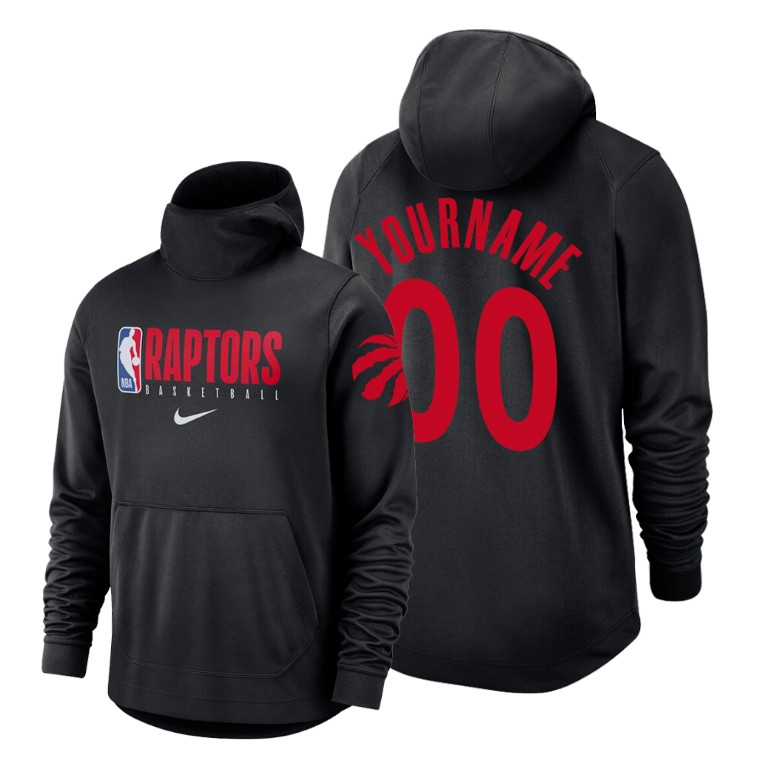 Toronto Raptors Custom #00 Spotlight Black Hoodie Toronto Raptors Custom #00 Spotlight Black Hoodie