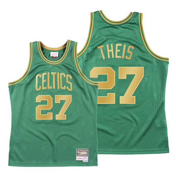 Daniel Theis 2020 CNY Boston Celtics Green Throwback Jersey