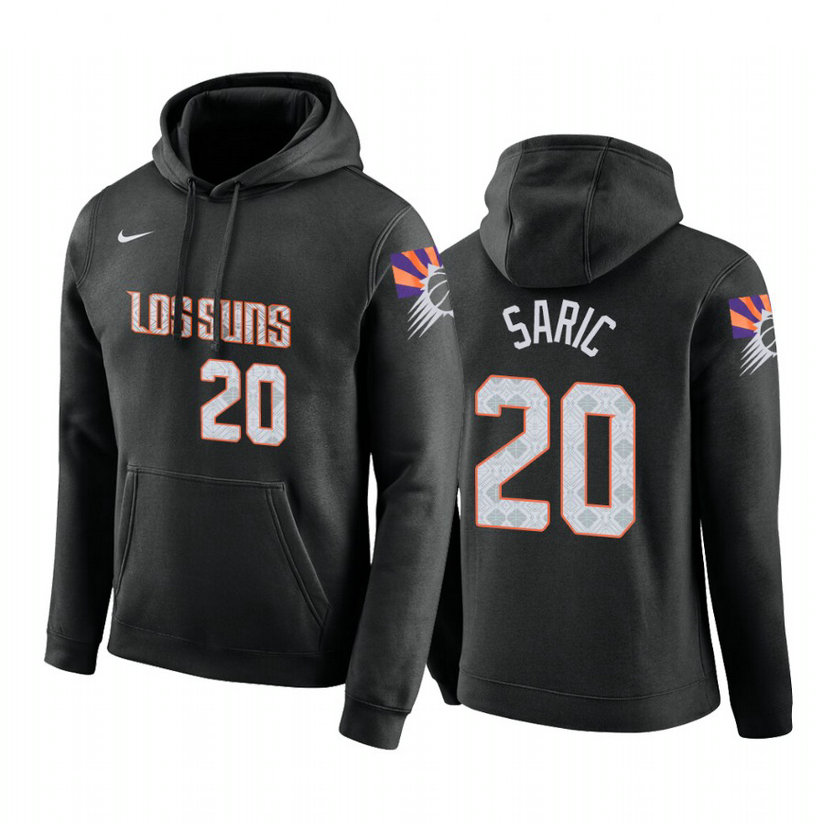 Dario Saric #20 Phoenix Suns 2019-20 City Black Pullover Hoodie