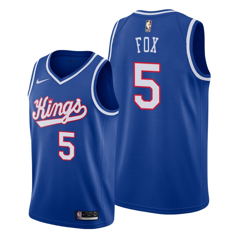 De'Aaron Fox Sacramento Kings 2019-20 Classic Edition Blue Jersey