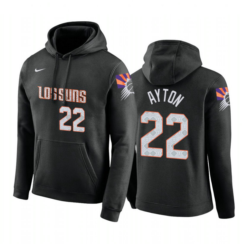 Deandre Ayton #22 Phoenix Suns 2019-20 City Black Pullover Hoodie