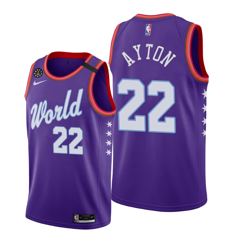 Deandre Ayton World Team 2020 NBA Rising Star Jersey Phoenix Suns #22 Purple