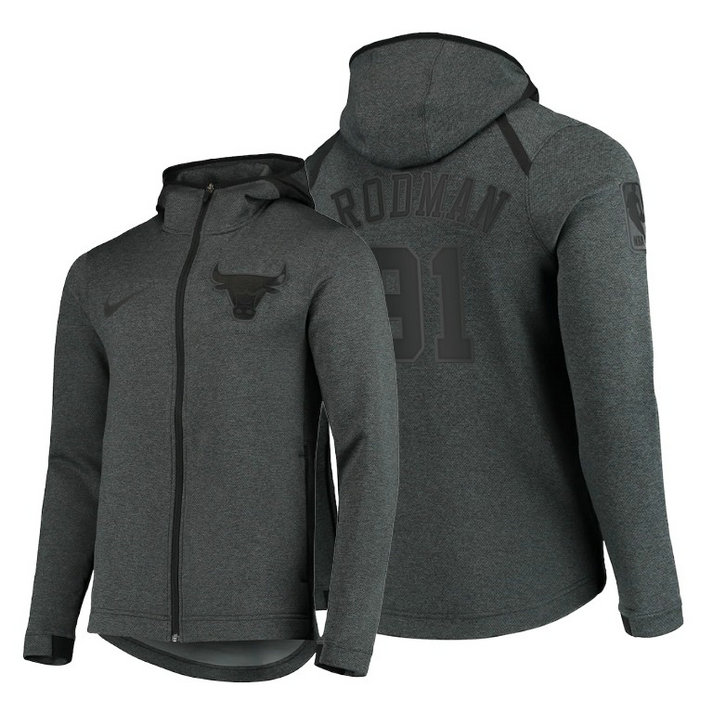 Bulls Dennis Rodman 2020 Showtime Full-Zip Tonal Hoodie