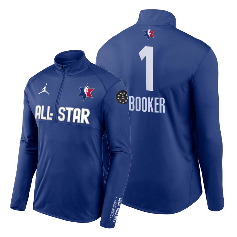 2020 All-Star Game Devin Booker Suns Respect Kobe Blue Jacket 2020 All-Star Game Devin Booker Suns Respect Kobe Blue Jacket
