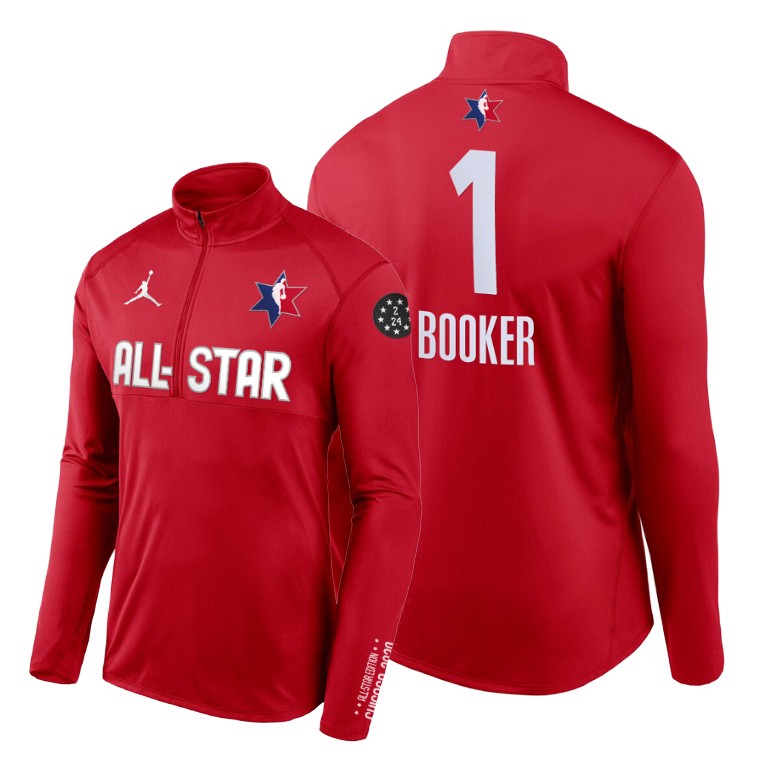 2020 All-Star Game Devin Booker Phoenix Suns Red Jacket 2020 All-Star Game Devin Booker Phoenix Suns Red Jacket