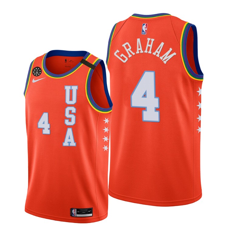 Devonte' Graham USA Team 2020 NBA Rising Star Jersey Charlotte Hornets #4 Red